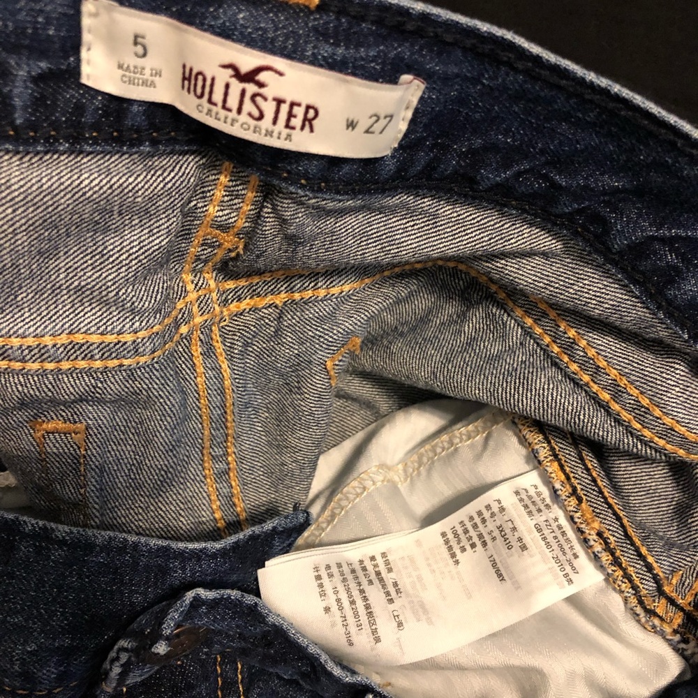 Hollister factory distressed skinny jeans S 5 - Picture 7 of 8